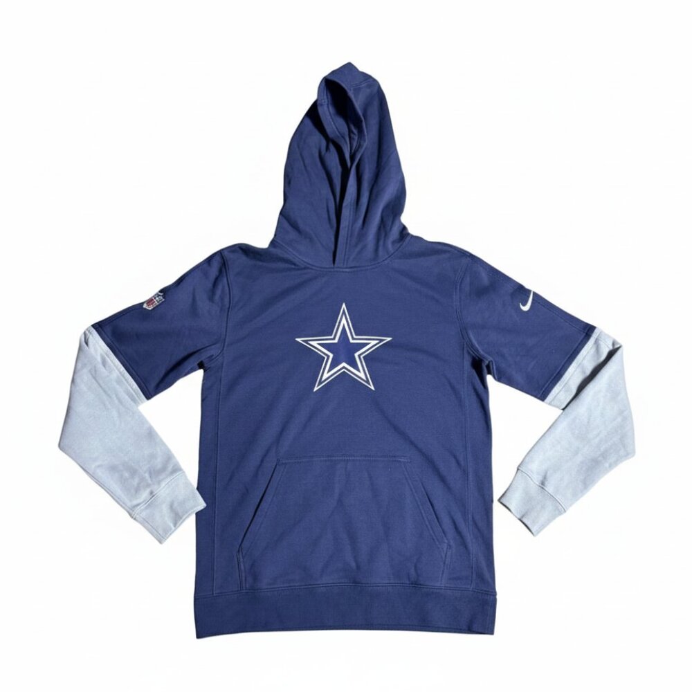Nike Youth Dallas Cowboys Club Pullover Hoodie Navy XL 18/20 NEW WITH TAGS